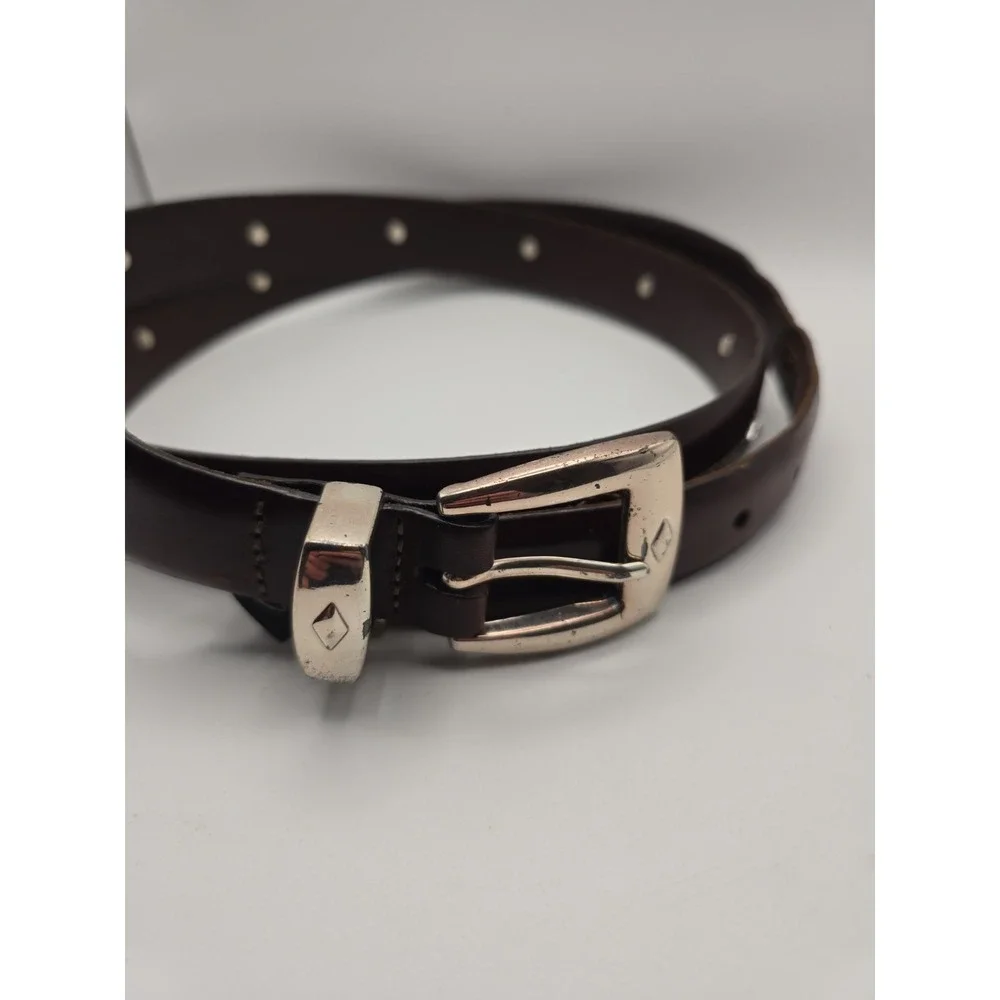 Brighton Womens Size 48 Brown Leather Belt